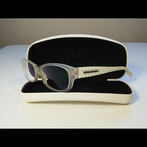 Dolce&Gabbana DG 3125 Glasses Frame 53-16-135 Clear & White Cream Womens + Case